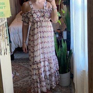 BEAUTIFUL FREE PEOPLE FLORAL MAXI DRESS